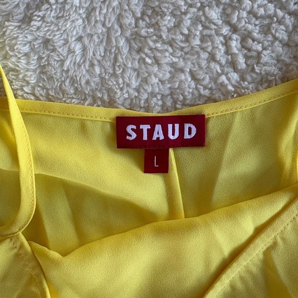 STAUD Staud Hyacinth Maxi Dress In Multi Sunray Large NWT - Picture 12 of 15